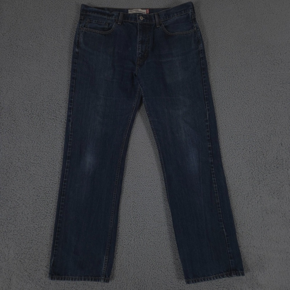 VINTAGE Levis Jeans Mens 36x34 Blue 559 Relaxed Fit Straight Dark Wash Y2K Denim